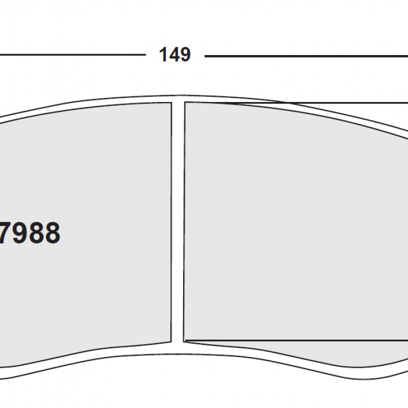 Degressive endurance compound. Race brake pads - Renault Clio Cup (PFC calipers)
For ZR88 caliper
